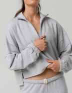 OFFLINE By Aerie OTT Seamed Quarter Zip Sweatshirt