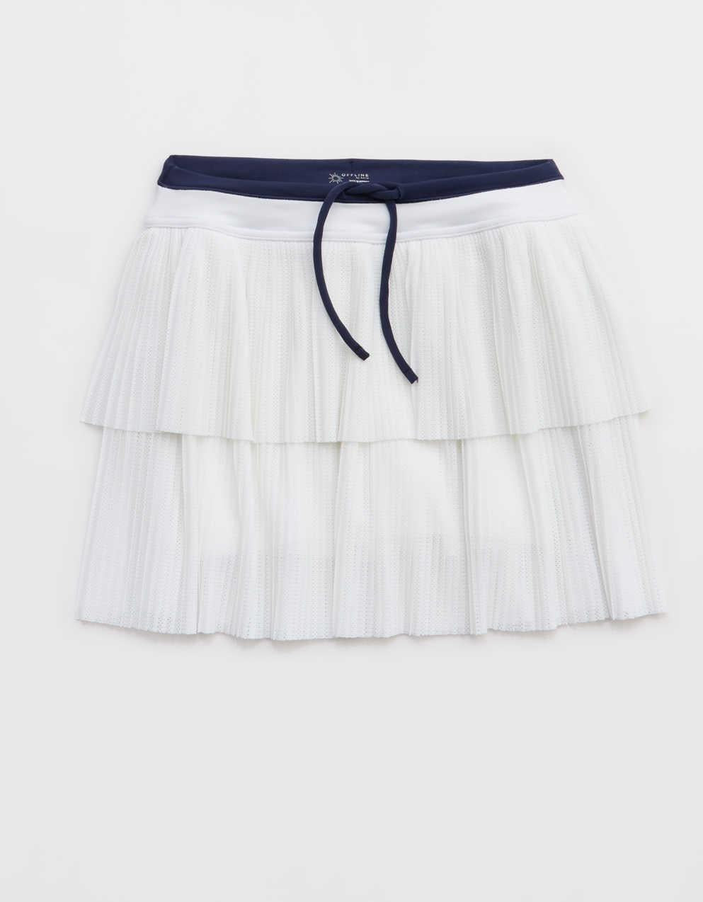 OFFLINE By Aerie Real Me Pleated Mesh Skort