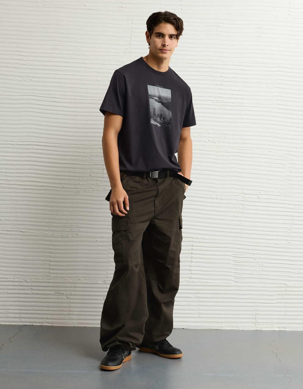 AE Standard Fit Logo Graphic T-Shirt