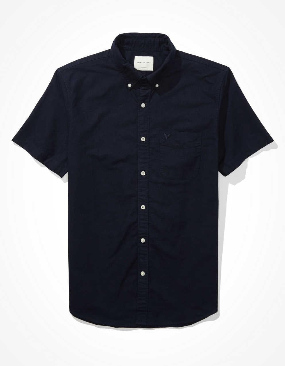 AE Oxford Short-Sleeve Button-Up Shirt