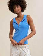 Aerie Unwind Waffle Henley Tank Top