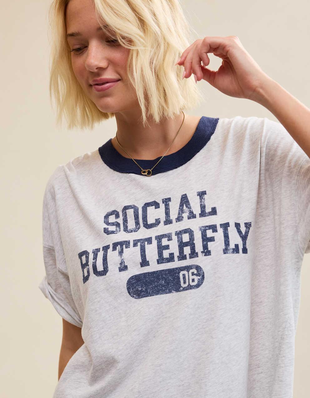 Aerie Oversized Crew Boyfriend T-Shirt