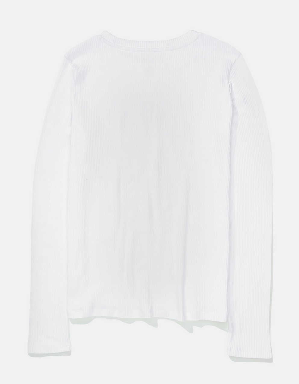 AE Plush Long-Sleeve V-Neck Tee